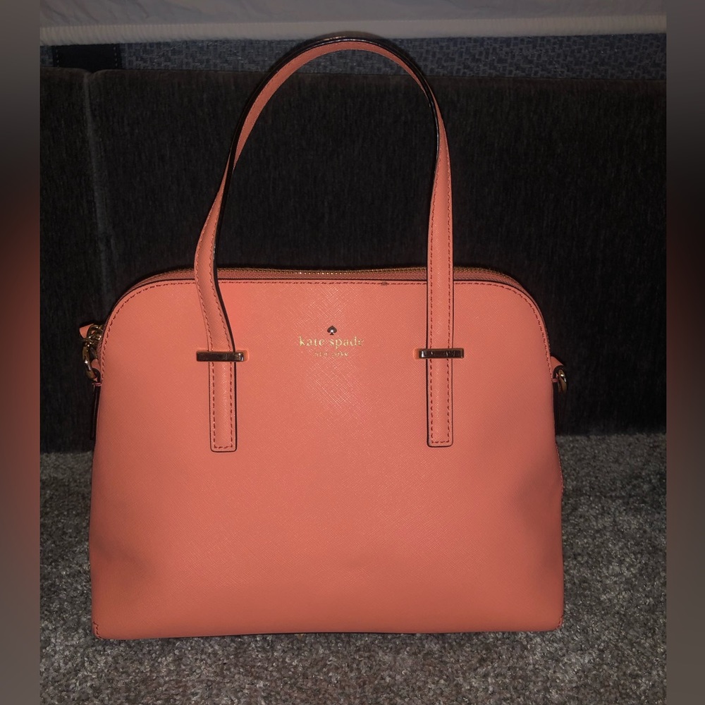Coral Kate Spade Purse with Shoulder Strap